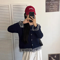 Lace Knitted Cardigan Casual Women's Sweater