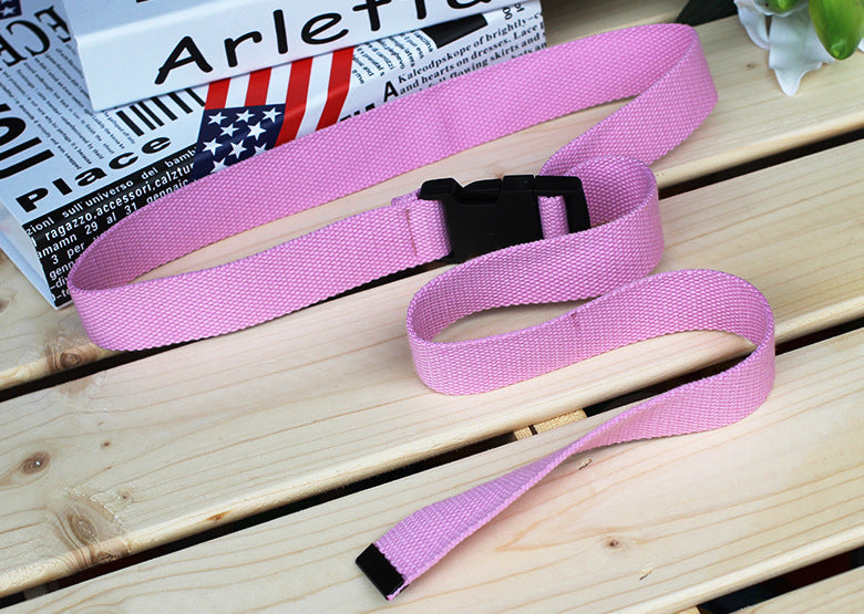 32cm Plastic Buckle Pairs Release Buckle Canvas Belt