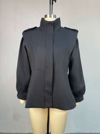 Fashion Women's Irregular Short Trench Coat