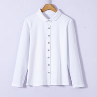 Long Sleeve Shirt Women's Cotton Top Bottoming Shirt