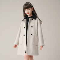 Western Style Woolen Coat Mid-length Padded Coat