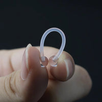 Transparent Tongue Pin Invisible Acrylic Soft Rod Ball Nose Stud