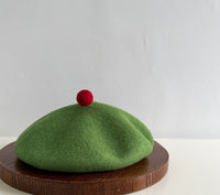 High-Quality Wool Beret Womens Wool Felt Painters Cap