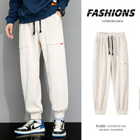 Men's Plus-sized Loose Wide Leg Corduroy Sports Casual Pants