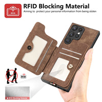 Suitable For S25Ultra Phone Case Anti-theft Swiping Fastened Ring Lanyard Card Holder