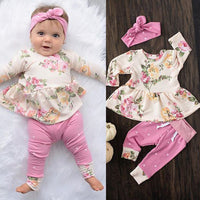 Cute Girl Flower Suit Three-Piece Headband