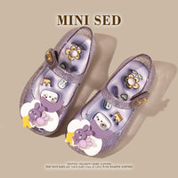 Fish Mouth Crystal Jelly Sandals