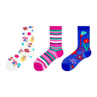 Original Women's Socks Summer Thin Mixed Color Stripe Tube Socks Mesh Cotton Boneless Personality Cartoon Color Socks For Women