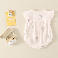 Newborn Short Sleeve Princess Rompers