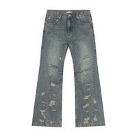 Street Style Broken Hole Design Retro Skinny Jeans