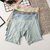 New Men's Lengthened Boxer Modal Ice Silk Comfort Shorts