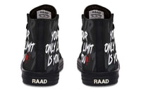 High Top Canvas Shoes For Printing Lovers