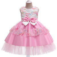 European And American Girls Mesh Lace Princess Dress Sleeveless