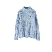 Half Turtleneck Hollow Sweater