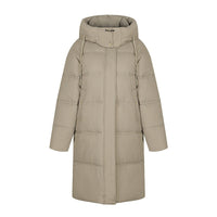 Long Over The Knee Thickened Hooded Jacket