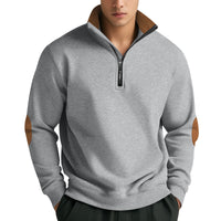 Fashionable Simple Turtleneck Half Placket Zipper Sweater