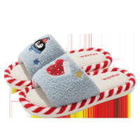 Breathable Sweat-absorbent Home Indoor Cotton Wear-resistant Fluffy Slippers Wholesale
