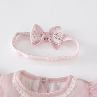 Newborn Small Flying Sleeve Triangle Romper Summer Baby Onesie