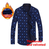 Thickened Velvet Padded Shirt Thermal Plaid