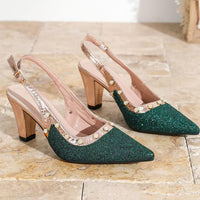 Womens Fashion Plus-Size Pointed-Toe High-Heel Sandals