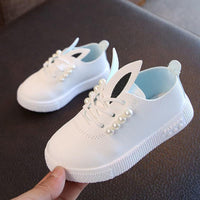 Spring And Autumn Flat Lace Up White Shoes