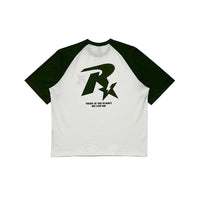 Men's Cotton Short-sleeved R-star Printed Contrast Color Raglan Sleeve T-shirt