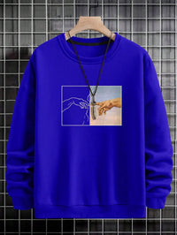 Street Style Men's Hand Printed Sweatshirt