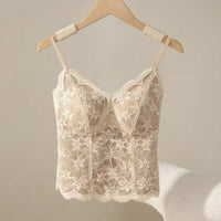 Womens Slim-fit Lace Camisole Base Layer Underwear