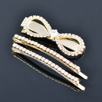 Rhinestone Edge Clip Girls' Hairpin Ins Niche Women's Headdress