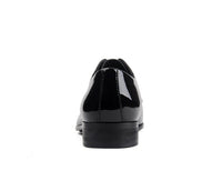 Leather Lace-up Glossy Wedding Shoes  Leather Pointed-toe