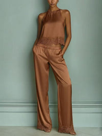 Women's Camisole And Wide-leg Pants Set