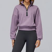 Sports Sweater Stand Collar Loose Windproof Warm