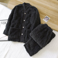 Coral Fleece Thickened Loungewear Can Be Worn Outside Couple Suit