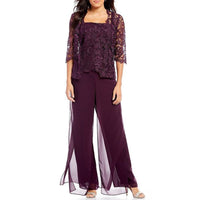 Blouse Hollow Lace Jacket Jumpsuit Women's Simple Suit