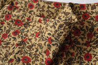High Waist Make Legs Look Long Curved Hem Printing Skirt A- Line Skirt