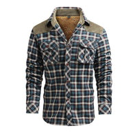 Men's Cotton Plaid Casual Cargo Pants