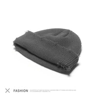 Men's All-match Knitted Wool Hat Without Eaves To Keep Warm