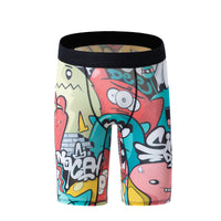 Printed Boxer Ice Silk New Long Cycling Charging Swimming Trunks