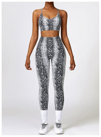 Camouflage Printing Seamless Yoga Suit
