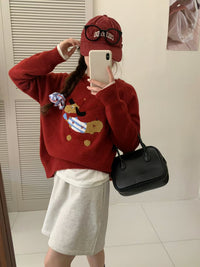 Puppy Embroidery Design Sweater