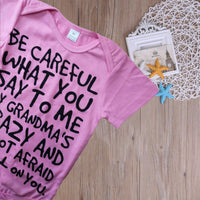 Letter Romper Children's Summer Clothing Short Sleeve