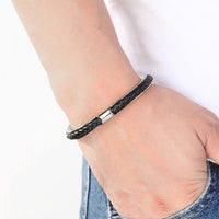 Fashionable Stainless Steel Braided Bracelet