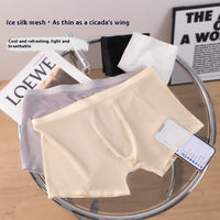 Transparent Ice Silk Boxers Seamless Boxers
