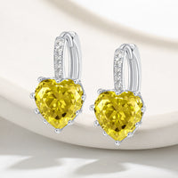 Women's High-End Light-Luxury Silver Heart Ear Clips