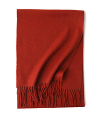 Water Ripple Pure Color Cashmere Warm Scarf