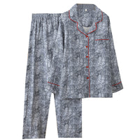 Soft Long-sleeve And Long-pants Loungewear Set