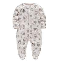 Romper Full Cardigan Monk Clothes Baby One-piece Romper Color Cotton Suit