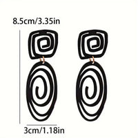 European And American Geometric Earrings