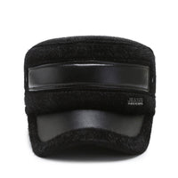 Fleece-lined Earflaps Mink-like Flat-top Cap Leisure Cold-proof Thermal Cotton Hat