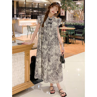 Stylish Little Cap-sleeve Floral Dress